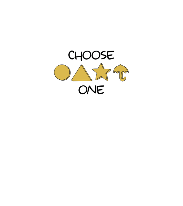 choose one squid game model alb pe tricou