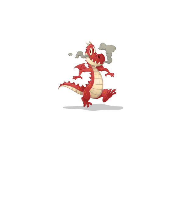Dragon model gri pe tricou