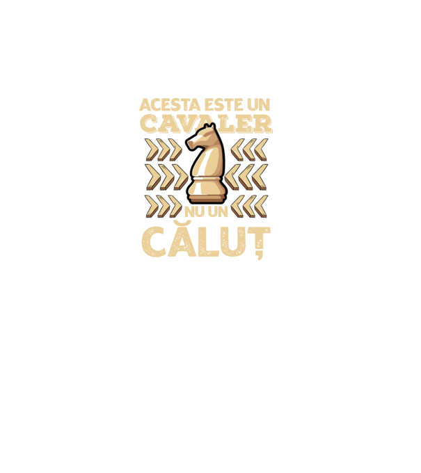 Acesta este un cavaler, nu un căluț model negru pe tricou