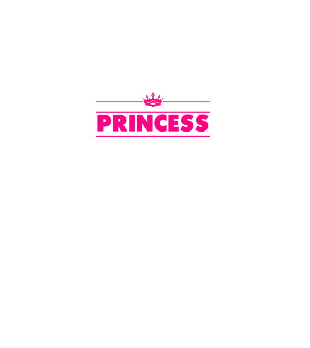 Princess model alb pe tricou