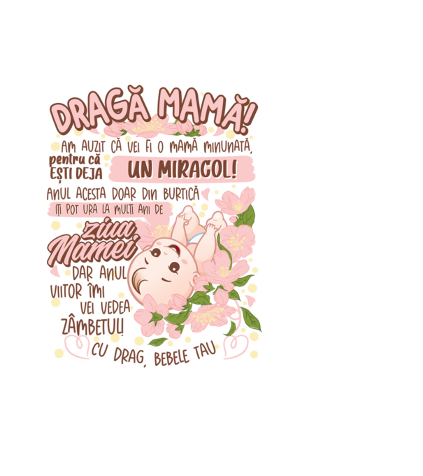Cu drag, bebele tău model albastru deschis pe tricou