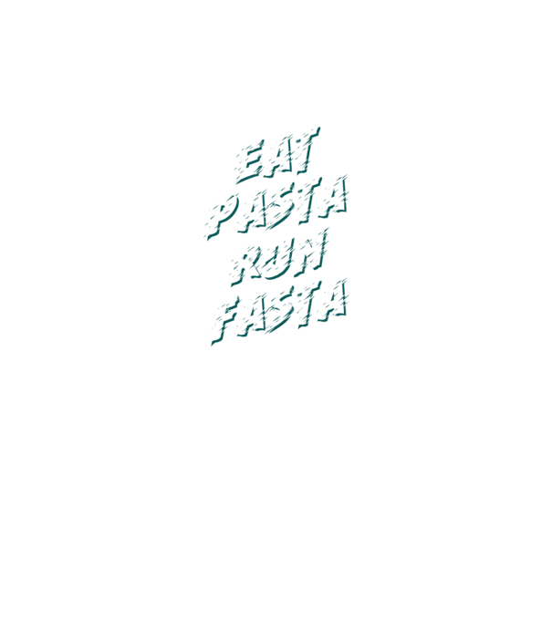 eat pasta run fasta model negru pe tricou