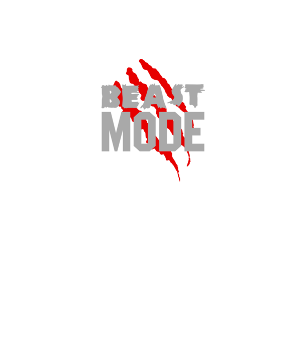 Beast mode model mov pe tricou