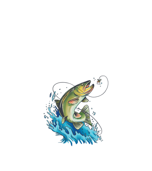 Fish model alb pe tricou