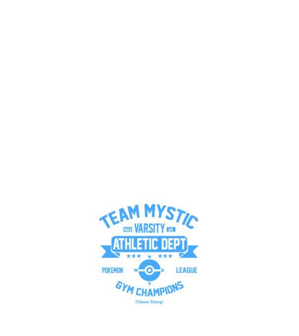 Mystic champions model alb pe tricou