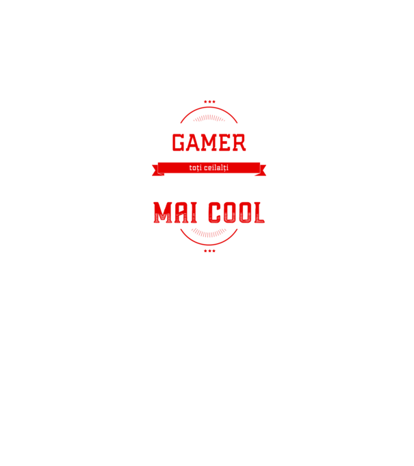 sunt gamer, la fel ca toți ceilalți, dar mult mai cool model negru pe tricou