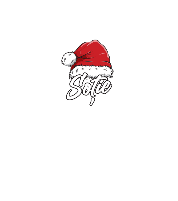 soție Santa Hat model turcoaz pe tricou