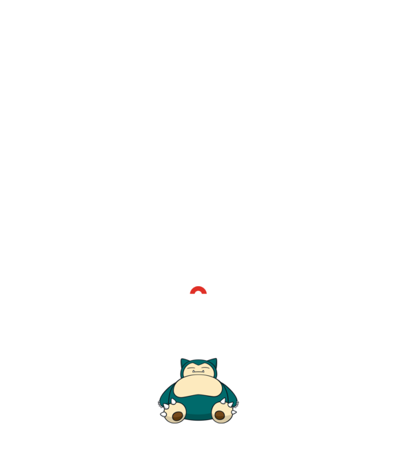 Keep Calm Snorlax model negru pe tricou