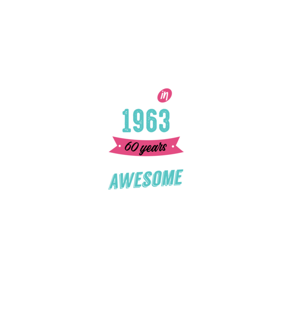MADE IN 1963 model negru pe tricou