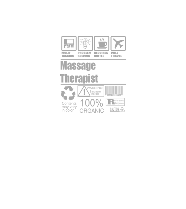 Massage Theraphist model negru pe tricou