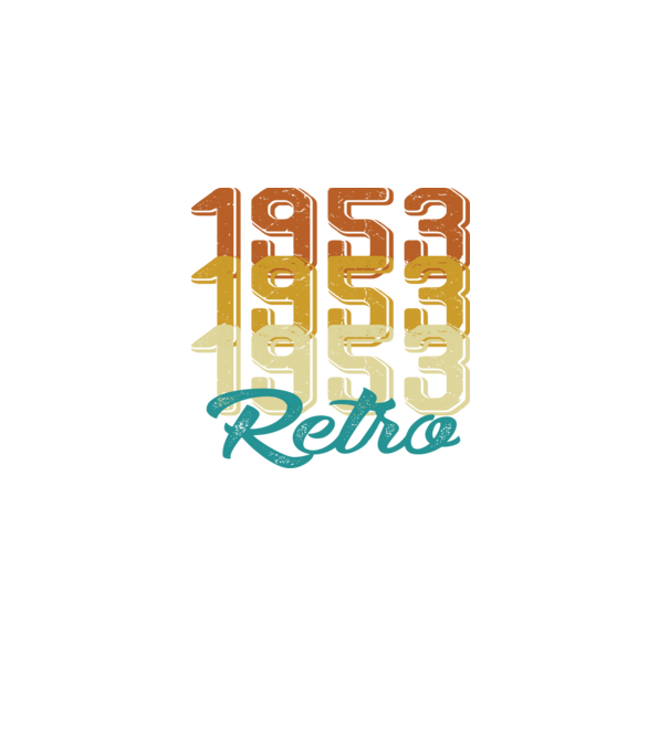 Retro 1953 model negru pe tricou