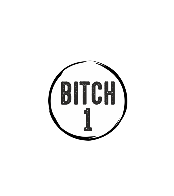 BITCH 1 model gri pe tricou