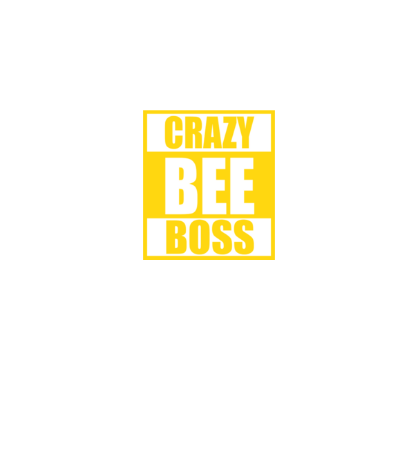 Crazy bee boss model negru pe tricou
