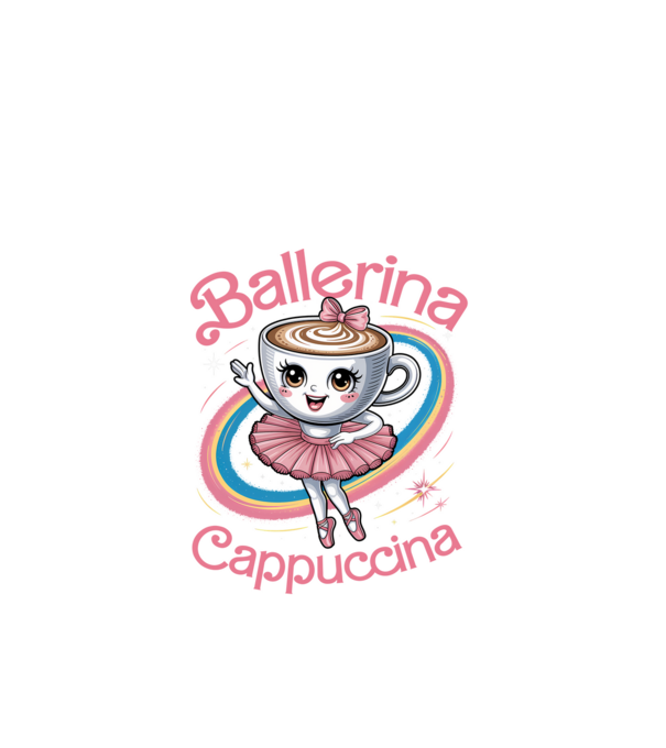 Ballerina Cappuccina model negru pe tricou