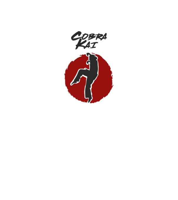 cobra kai larusso model alb pe tricou