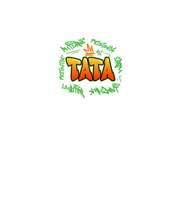 Graffiti tata model negru pe tricou