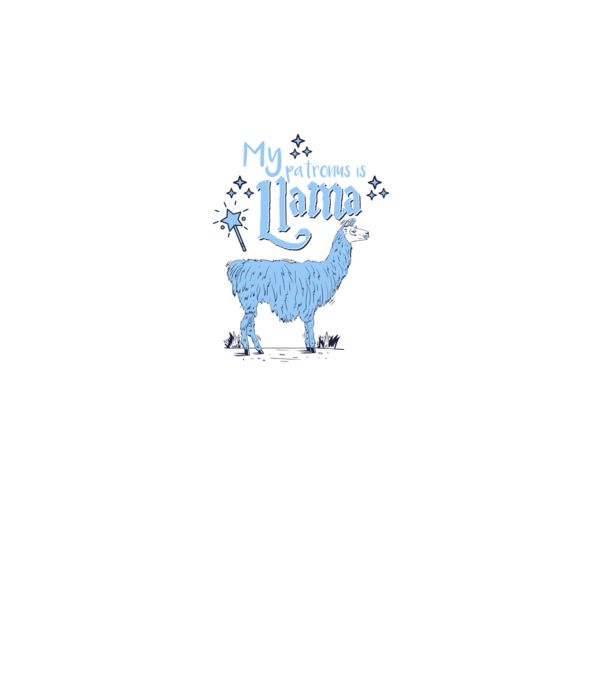 My patronus is Llama model gri pe tricou