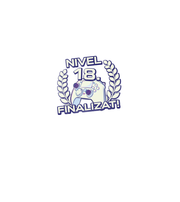 Nivel 18 finalizat! model negru pe tricou