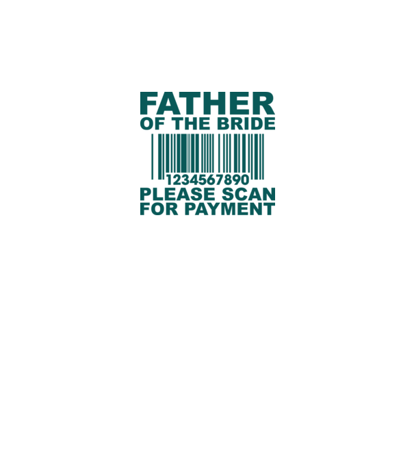 Father of the bride model alb pe tricou