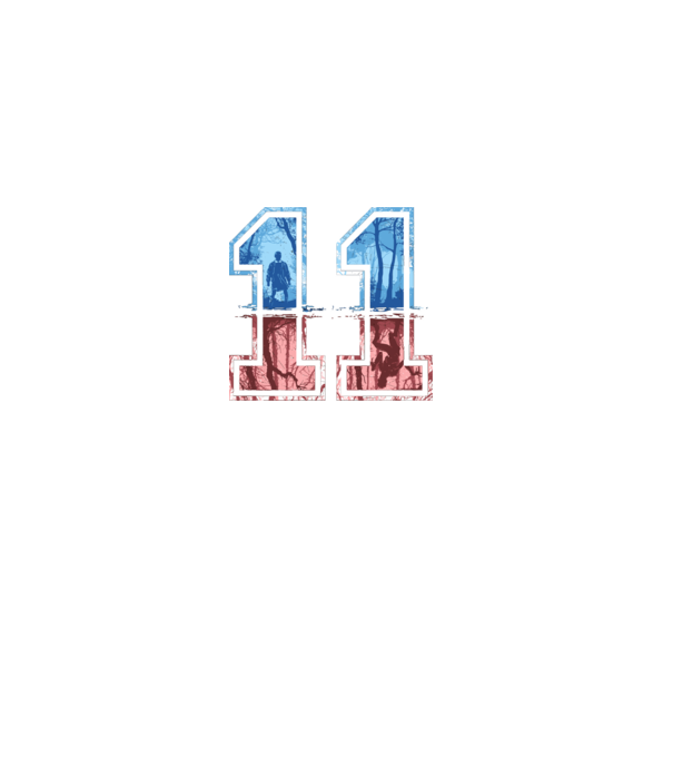11 eleven stranger things model gri pe tricou