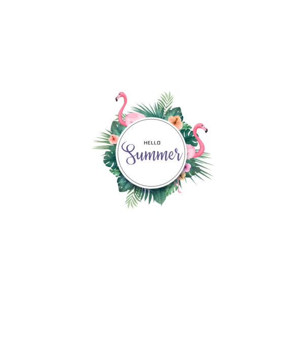 Hello summer model roz deschis pe tricou