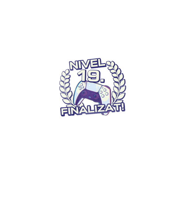 Nivel 19 finalizat! model negru pe tricou