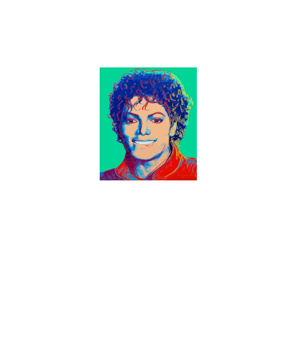 Micheal Jackson Art model gri pe tricou