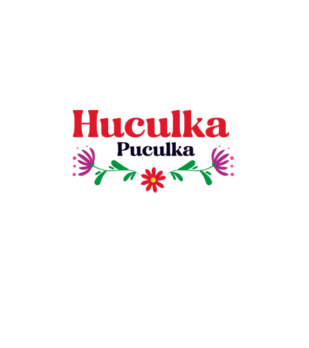 Huculka Puculka model alb pe tricou