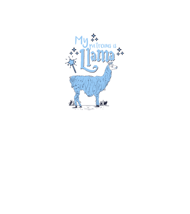 My patronus is Llama model negru pe tricou