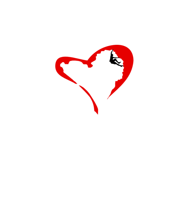 heartclimb model alb pe tricou