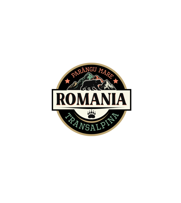 România transalpina model negru pe tricou