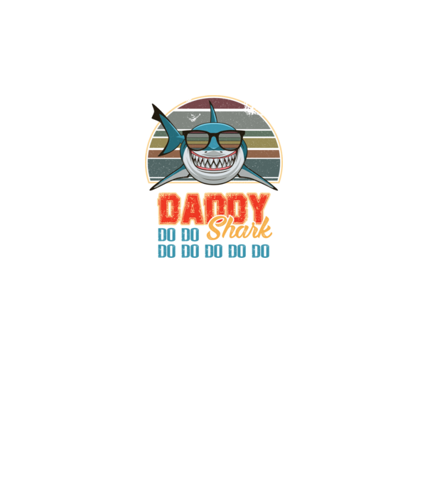 Daddy shark v2 model gri pe tricou