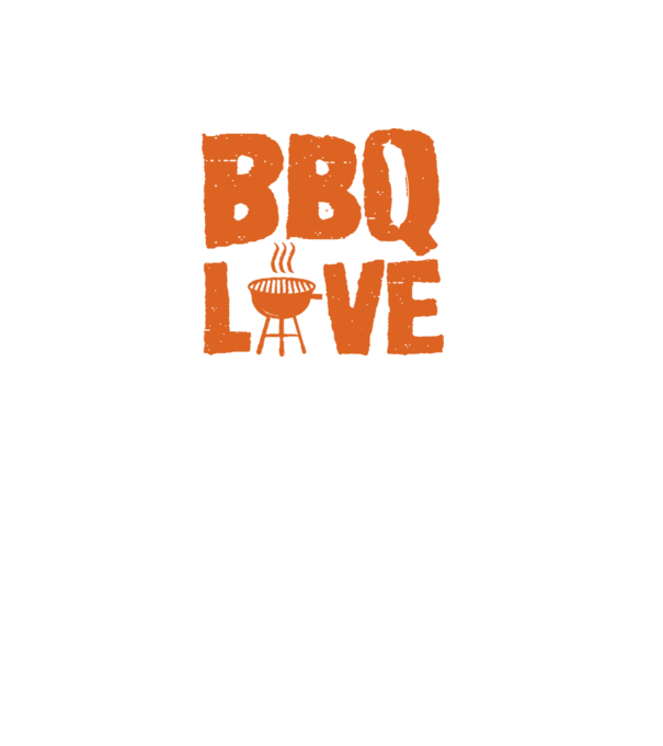 BBQ LOVE model negru pe tricou
