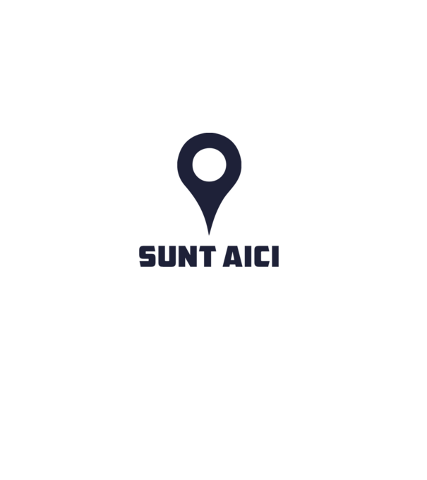 Sunt Aici model alb pe tricou