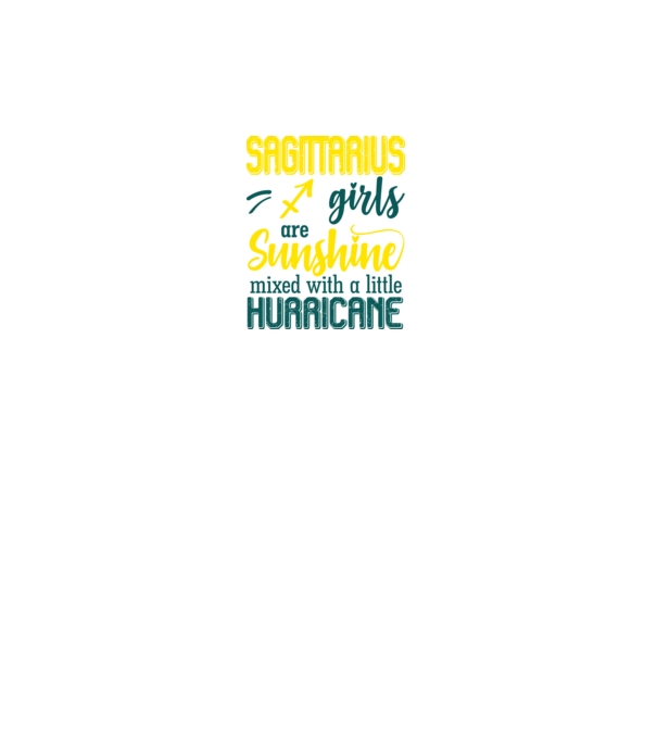 Sunshine with Hurricane SAGITTARIUS model negru pe tricou