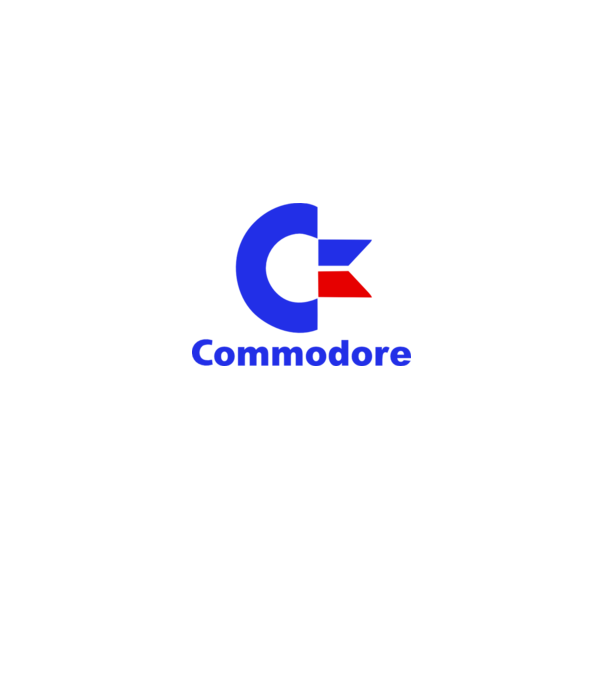commodore 64 model albastru deschis pe tricou
