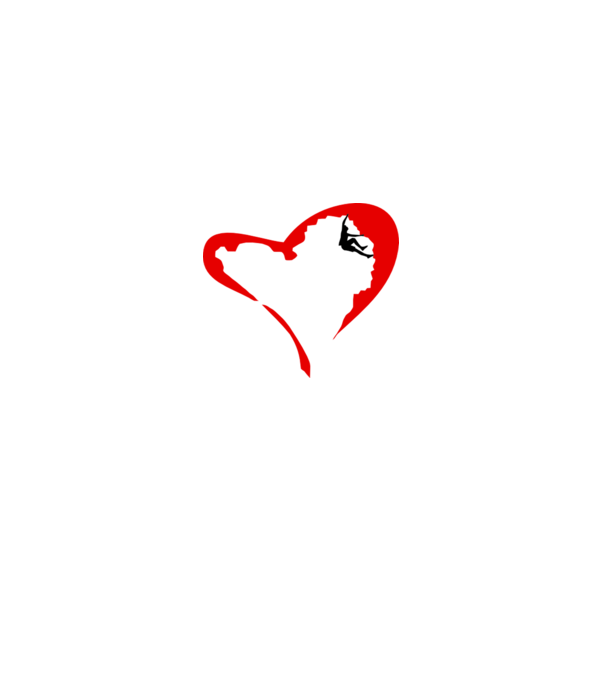heartclimb model alb pe tricou