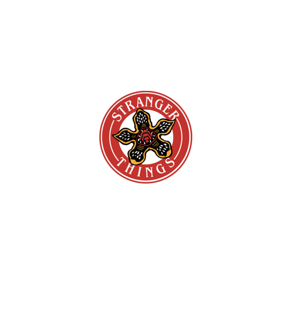 stranger things logo bucks model gri pe tricou