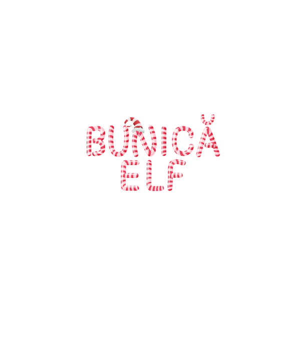 bunică elf model negru pe tricou