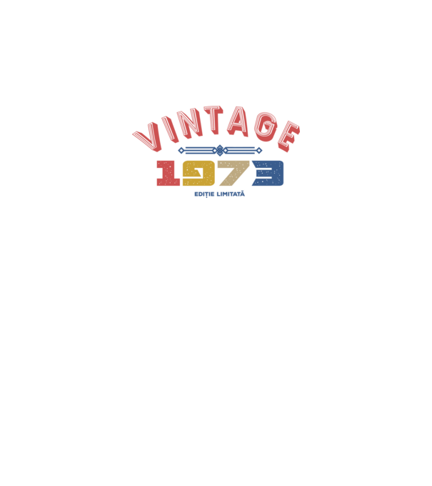1973 Ediție limitată model alb pe tricou