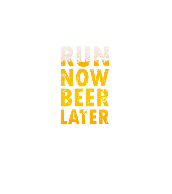 Run now beer later model negru pe tricou