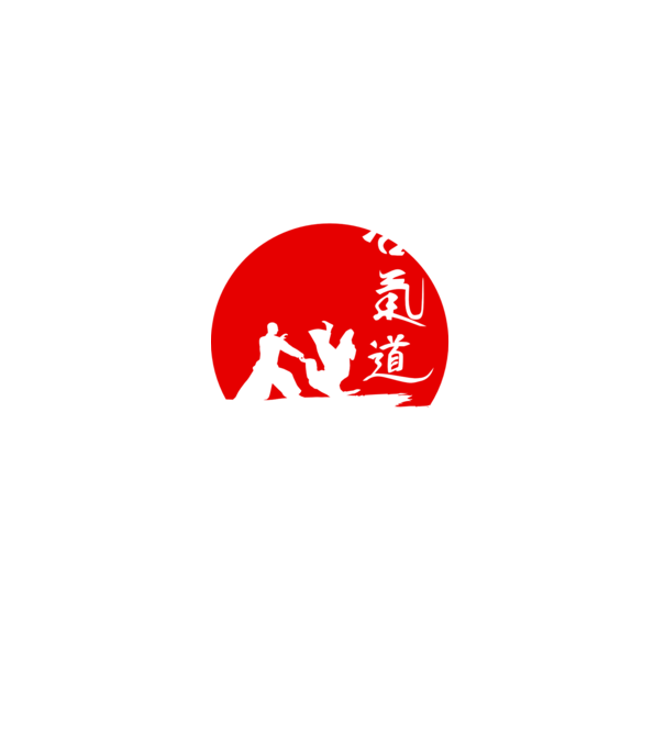 Aikido model negru pe tricou