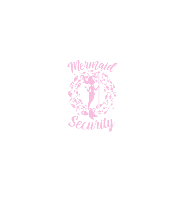 Mermaid Security girls model negru pe tricou