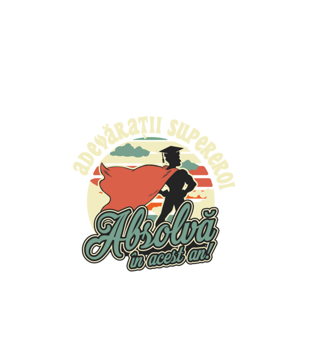 Adevărații supereroi model negru pe tricou