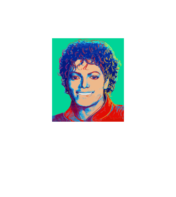 Micheal Jackson Art model galben neon pe tricou