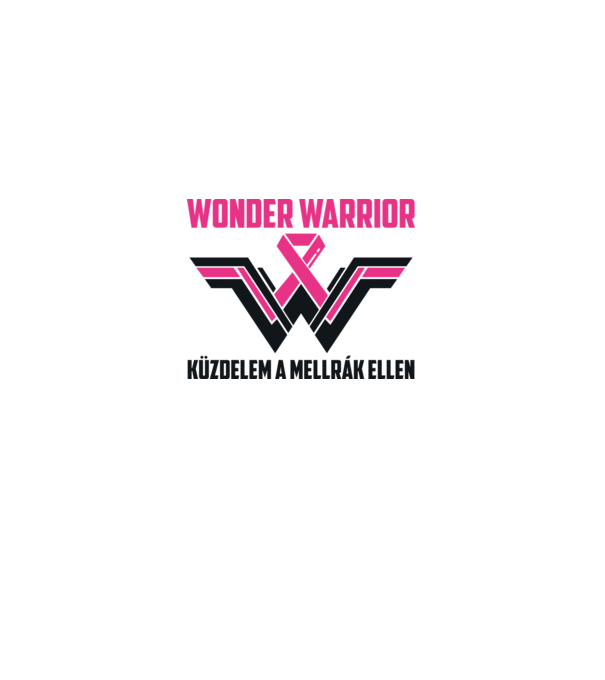 WONDER WARRIOR model alb pe tricou