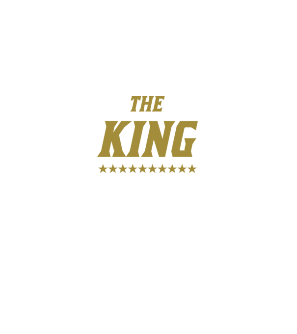 The King model negru pe tricou