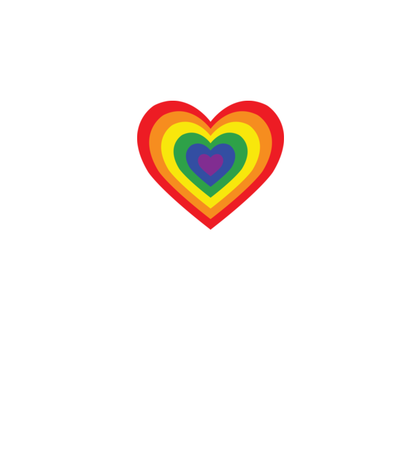 inimă lgbtq model albastru închis pe tricou