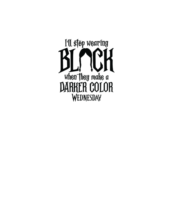  ill stop wearing black model alb pe tricou