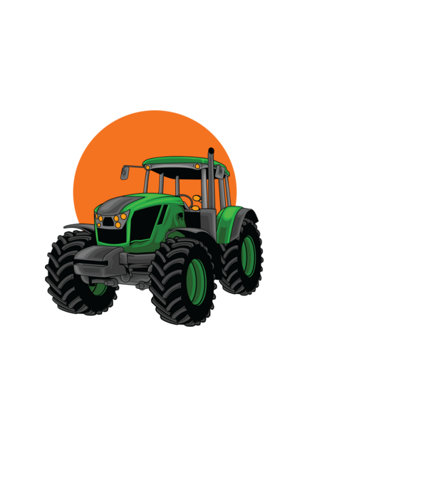 TRACTOR model negru pe tricou